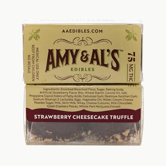 Amy and Al's Edibles - Strawberry Cheesecake Truffle 75mg - 1