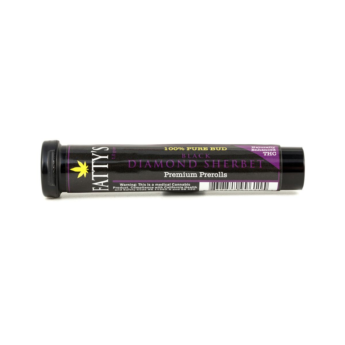 Fatty's - Black Diamond Sherbet - 1g Fatty's Pre-Roll - 1