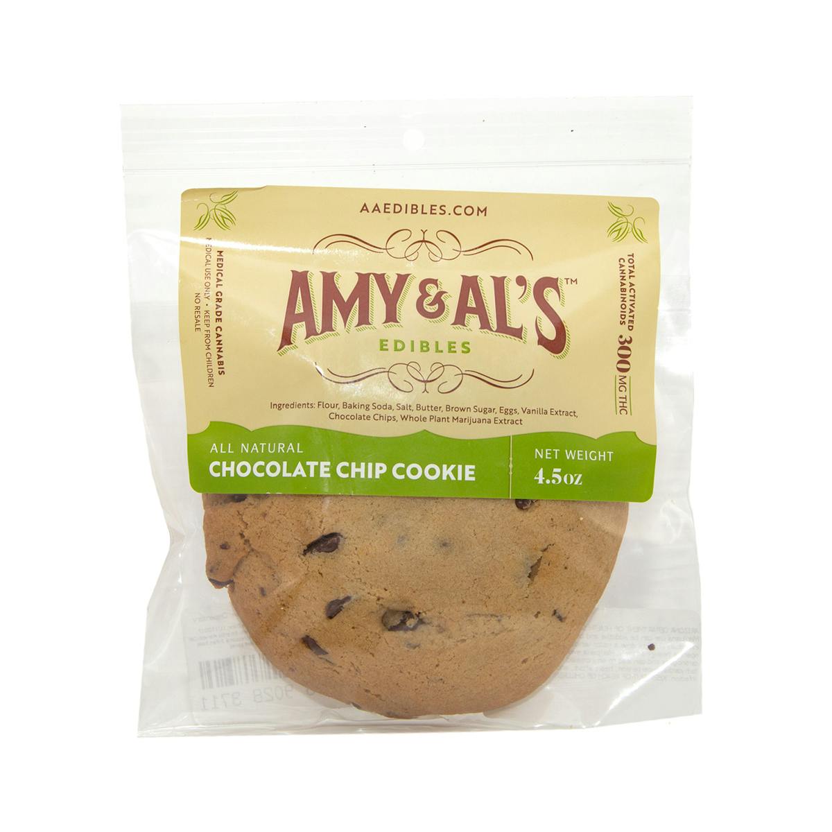 Amy and Al's Edibles - Chocolate Chip Cookie 300mg - 1