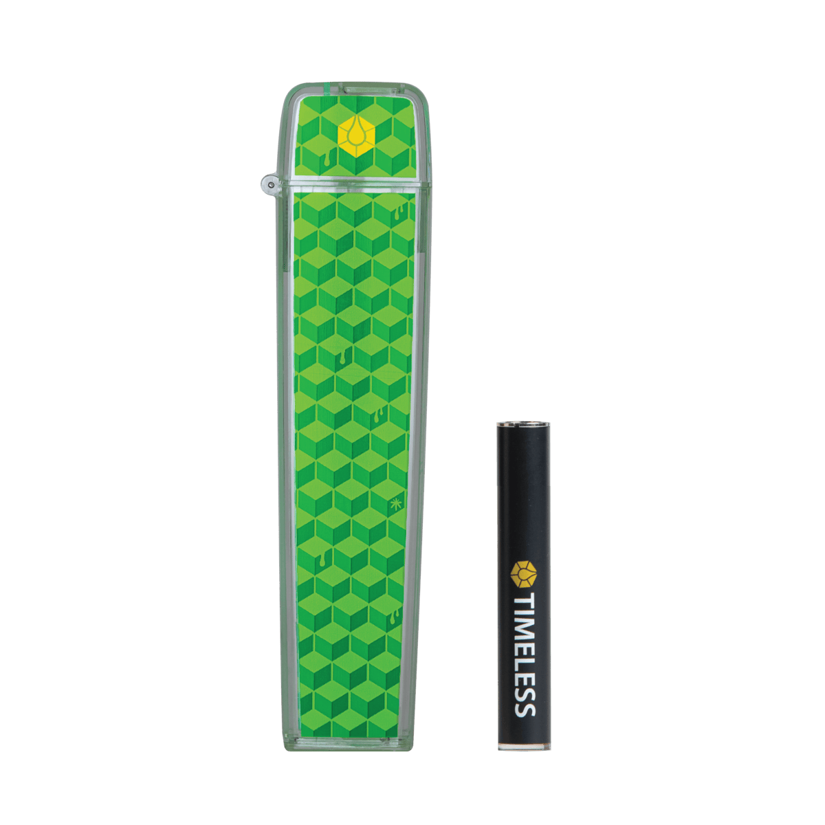 Timeless Vapes - Green | Flip Case & Battery Combo - 1