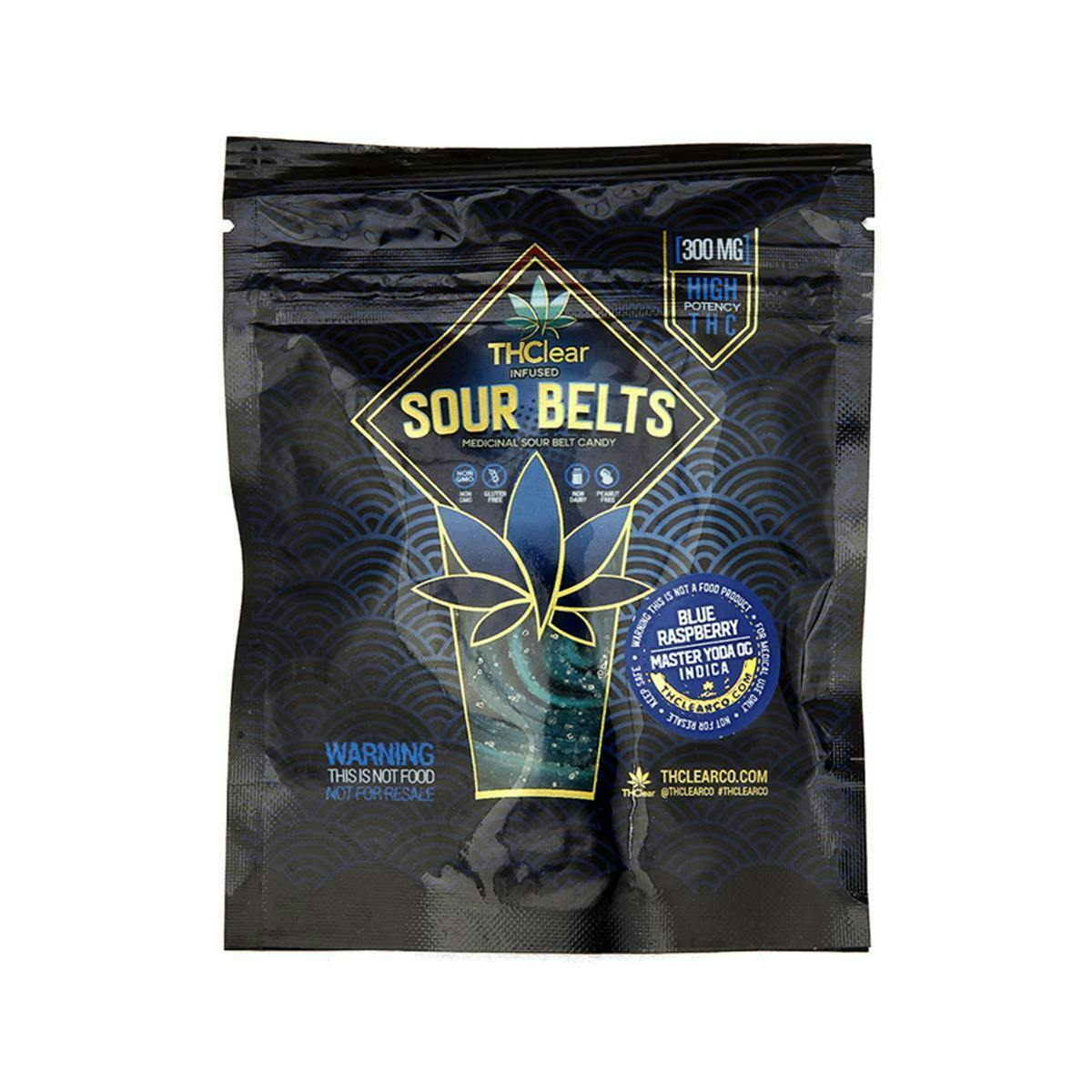 THClear - Blue Raspberry Sour Belts 300mg - 1