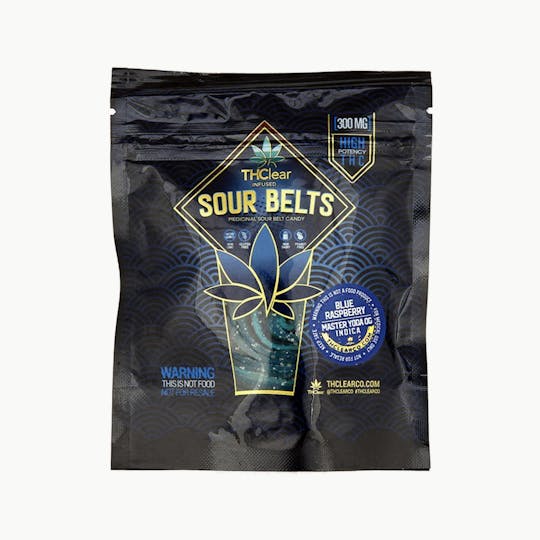 THClear - Blue Raspberry Sour Belts 300mg - 1