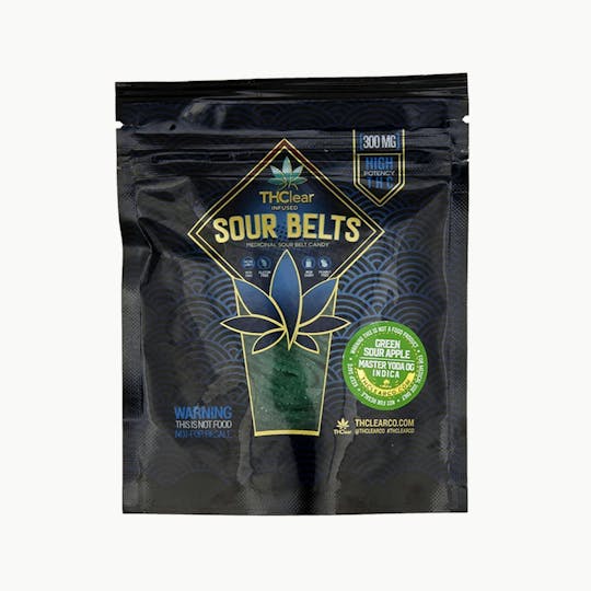 THClear - Green Apple Sour Belts 300mg - 1