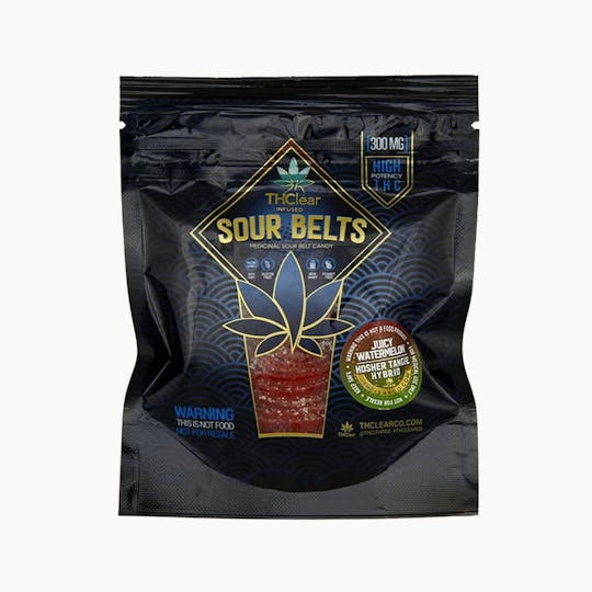 THClear - Watermelon Sour Belts - 300mg - 1