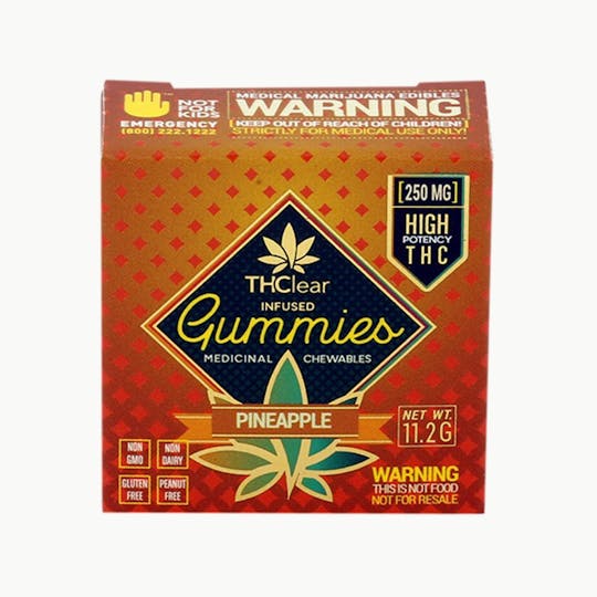 THClear - Pineapple Gummies 250mg - 1