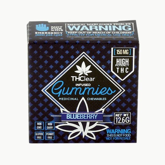 THClear - Blueberry Gummies 150mg - 1