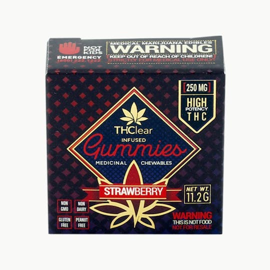 THClear - Strawberry Gummies 250mg - 1