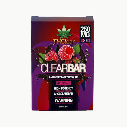 THClear - Raspberry Dark Chocolate Bar 250mg - 1
