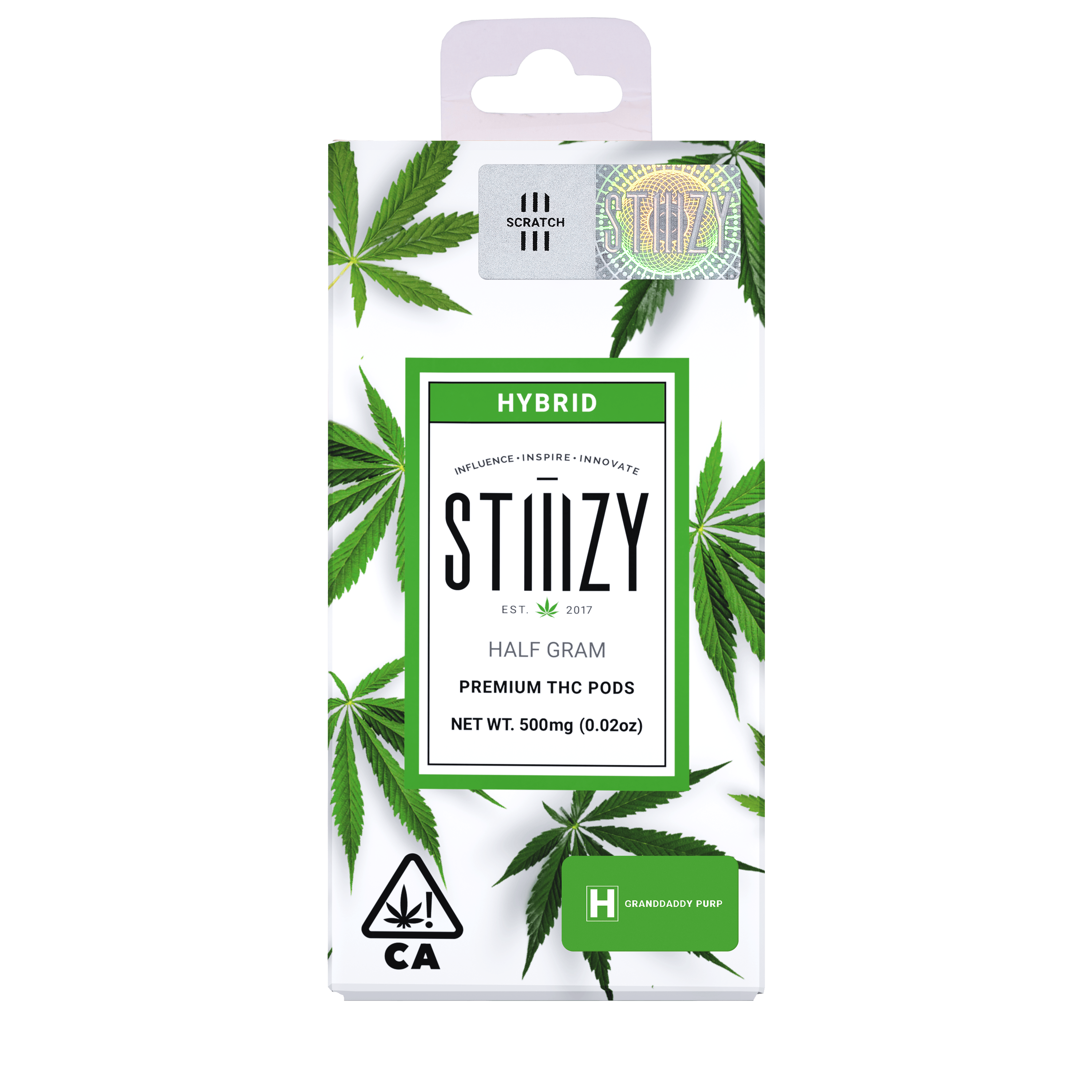 STIIIZY - Vape Cartridge - GRANDDADDY PURP .5G Original THC Pod - STIIIZY - 1
