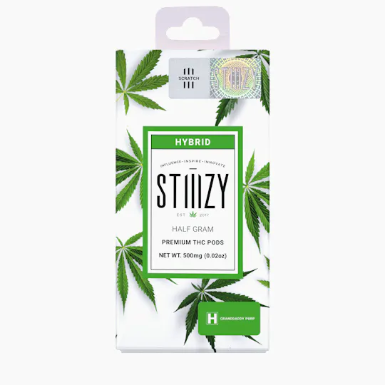 STIIIZY - Vape Cartridge - GRANDDADDY PURP .5G Original THC Pod - STIIIZY - 1