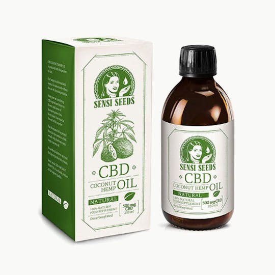 Sensi Seeds - CBD Coconut Hemp Oil Natural 500mg - 1