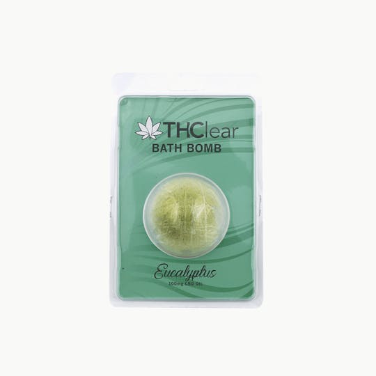 THClear - Bath Bomb 100mg CBD - Eucalyptus - 1