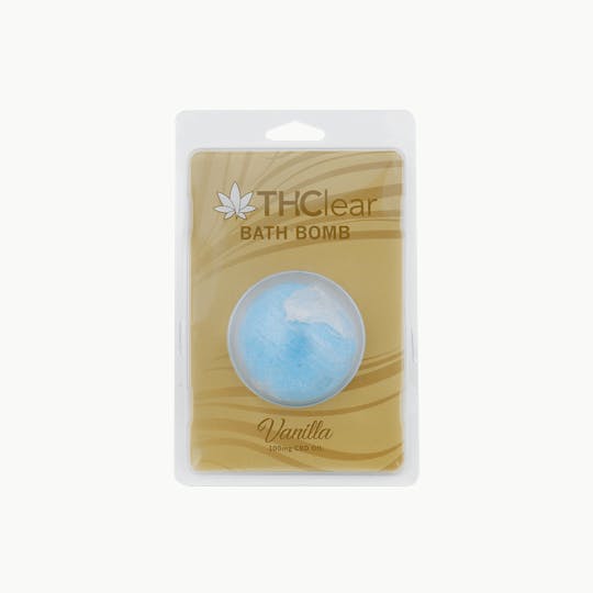 THClear - Bath Bomb 100mg CBD - Vanilla - 1
