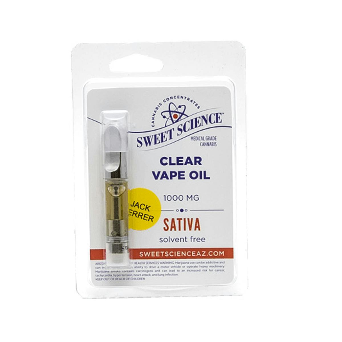 Sweet Science Concentrates - Jack Herer Sativa - Sweet Science Cartridge - 1