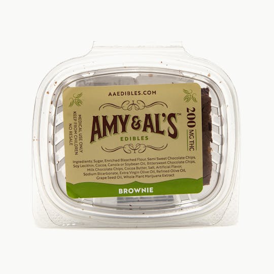 Amy and Al's Edibles - Dark Chocolate Brownie 200mg - 1