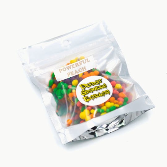 Detroit Growers Extracts - Powerful Peach Nerds Rope 100mg - 1