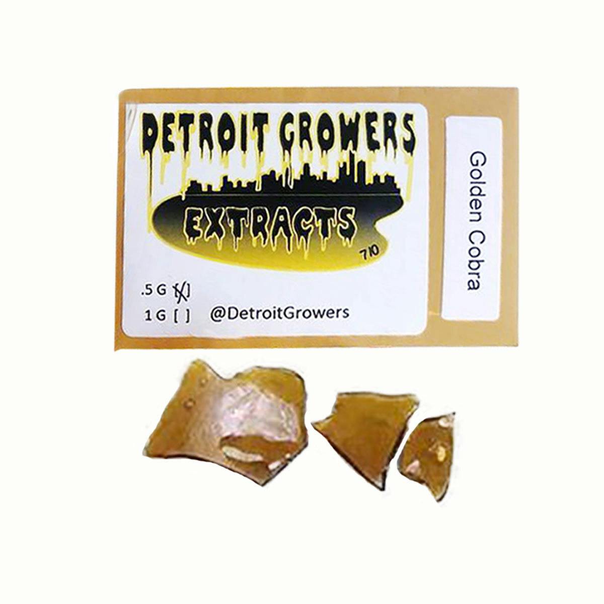 Detroit Growers Extracts - Golden Cobra Shatter - 1