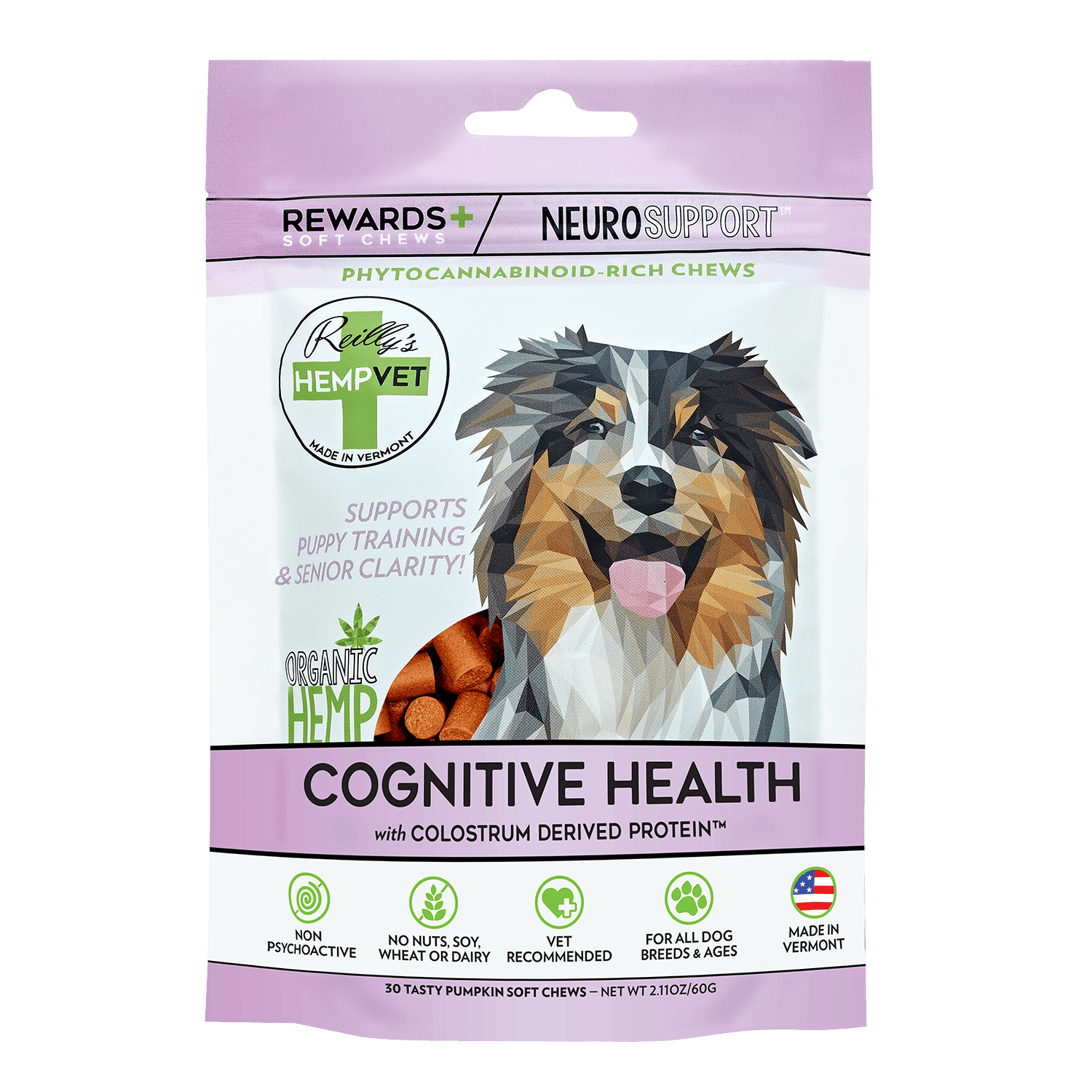 Reillys HEMPVET - NEURO SUPPORT REWARDS+ with CDP™ - 1