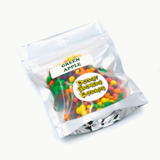 Detroit Growers Extracts - Green Apple Nerds Rope 100mg - 1