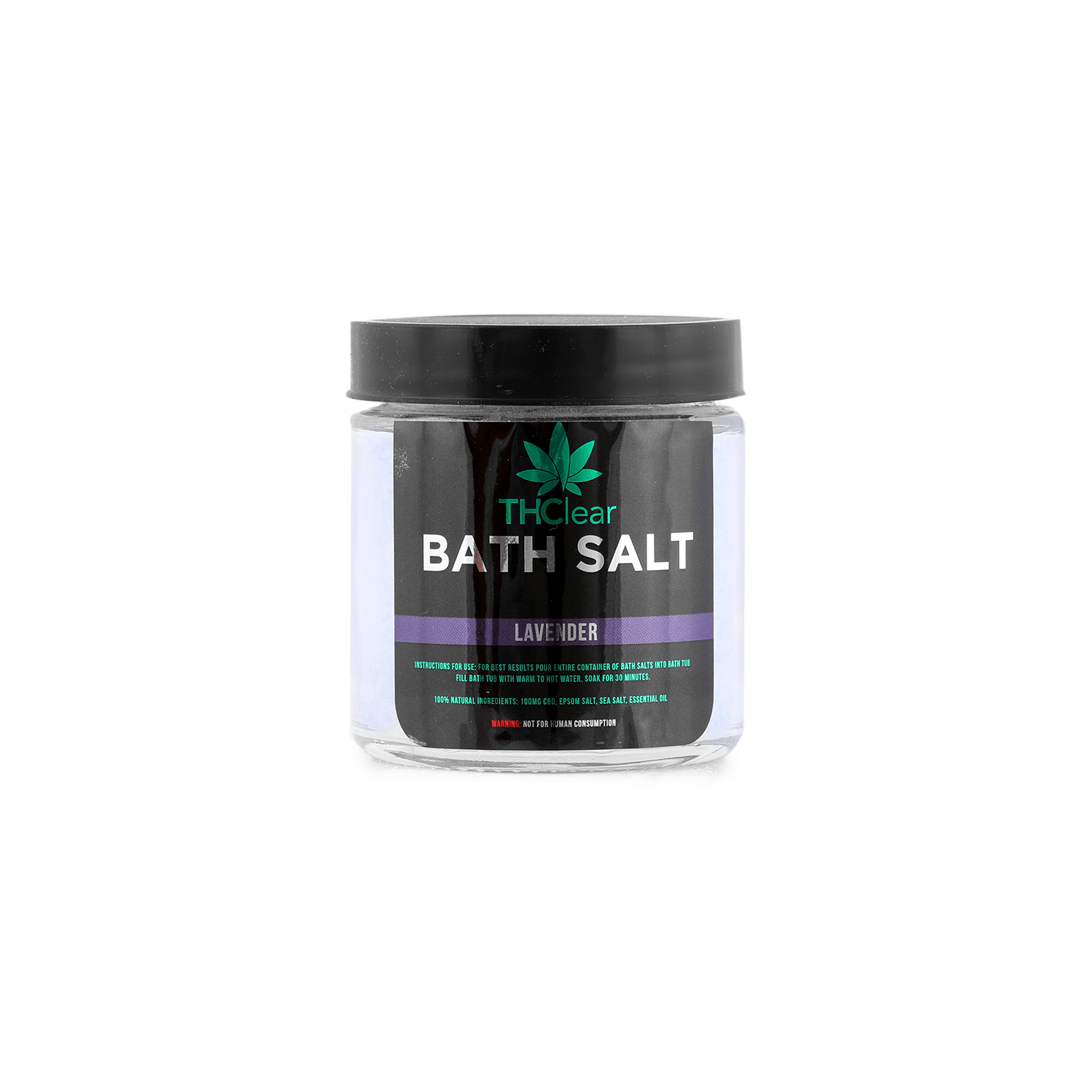 THClear - Bath Minerals CBD 100mg - Lavender - 1