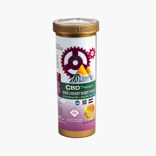 Highly Edible - CBD Therapy - Sour Cherry Berry Puck 10:1 REC - CO - 1