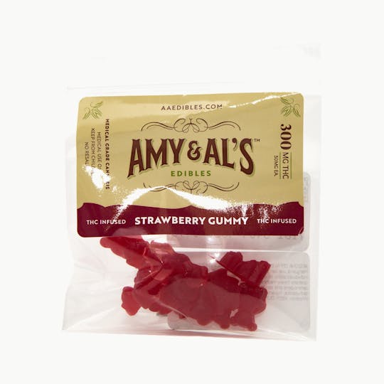 Amy and Al's Edibles - Strawberry Gummies 300mg - 1