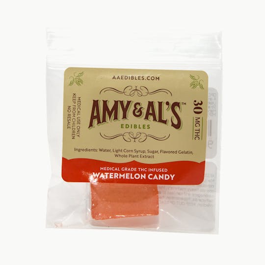 Amy and Al's Edibles - Watermelon Hard Candy 30mg - 1