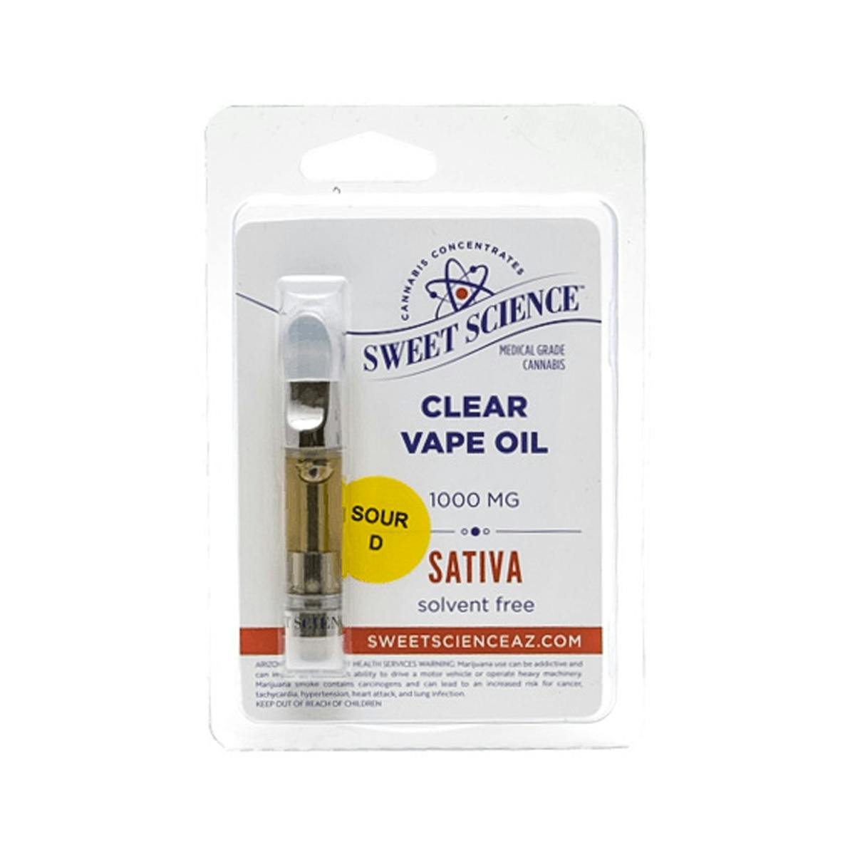 Sweet Science Concentrates - Sour Diesel Sativa - Sweet Science Catridge - 1