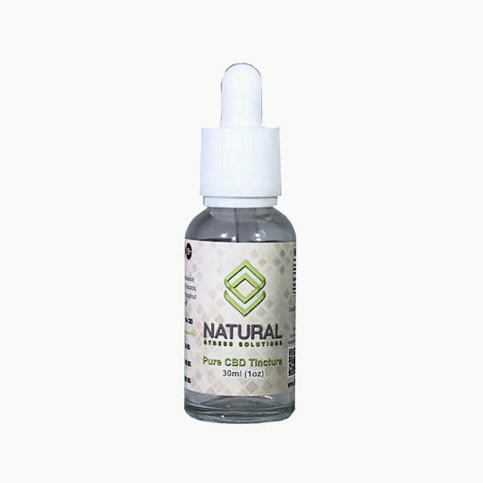 Natural Stress Solutions - Lemon Pure CBD Tincture Dropper 100mg/oz - 1