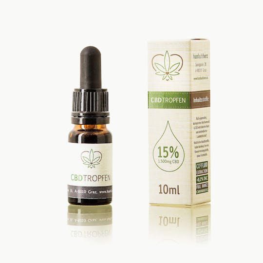 Hanf aufs Herz - CBD Tropfen 15% 10ml (1500mg CBD) - 1
