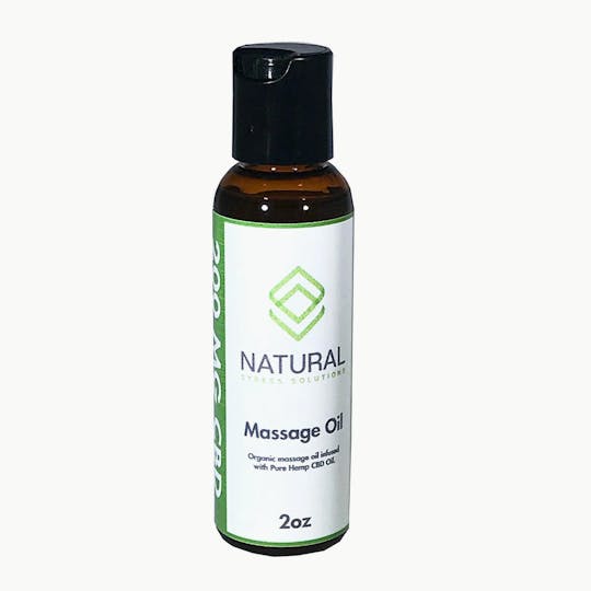 Natural Stress Solutions - Full Spectrum CBD Massage Oil 100mg/oz 2oz-Bottle - 1