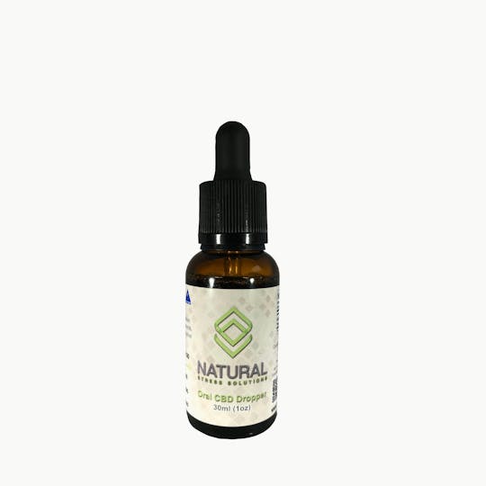 Natural Stress Solutions - Mint Full Spectrum CBD Tincture 100mg/oz - 1
