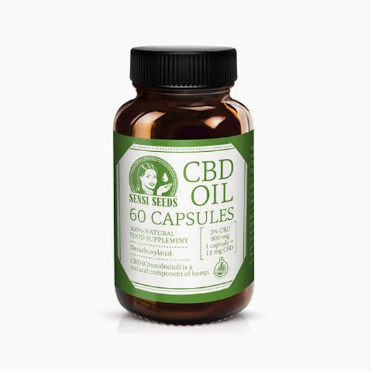 Sensi Seeds - CBD 3% Oil Capsules 900mg / 60 Capsules - 1