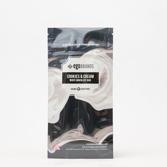 Evergreen Organix - Cookies & Cream Chocolate Bar 100mg - 1
