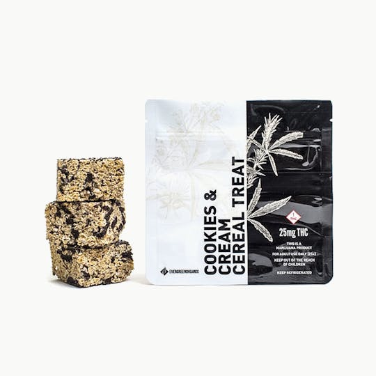 Evergreen Organix - Cookies & Cream Cereal Treat 25mg - 1