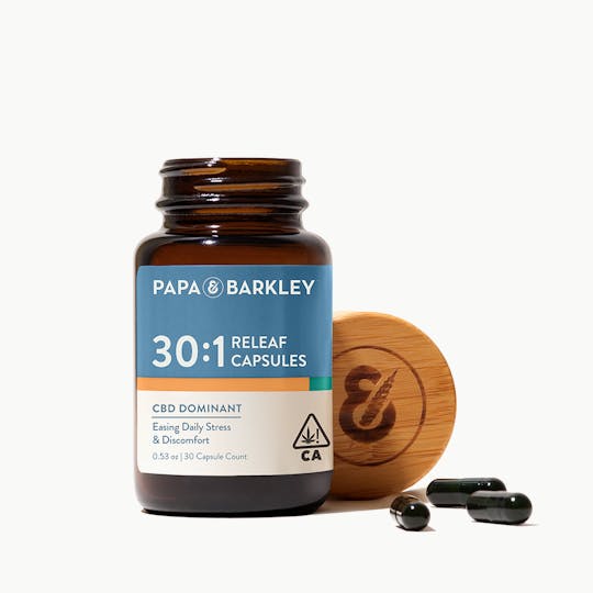 Papa & Barkley - Releaf Capsules 30:1 CBD:THC, 30CT - 1