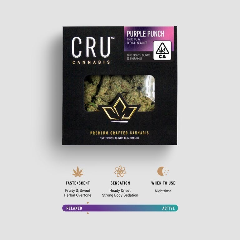 CRU Cannabis - Purple Punch (3.5 Grams) - 1