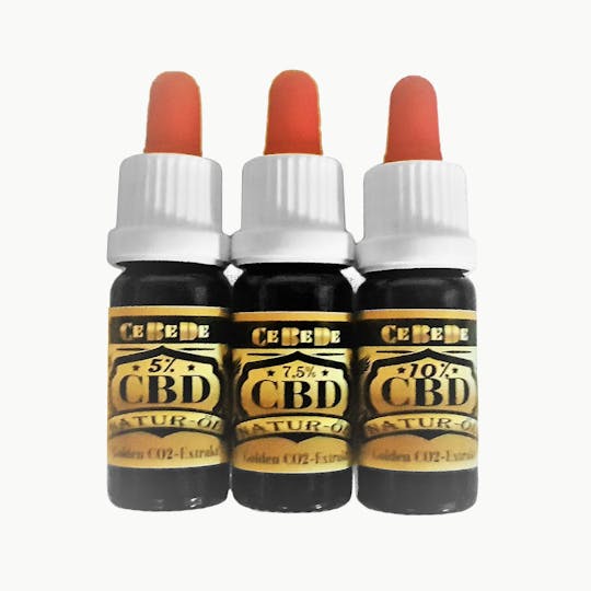 CeBeDe - CBD Golden-Natur-Öl SET 5% | 7,5% | 10% - 1