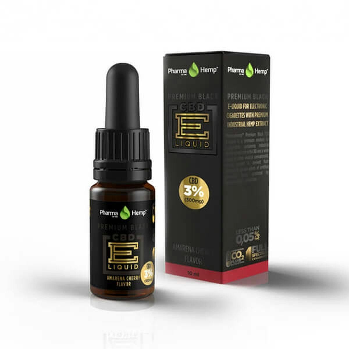 PharmaHemp - PREMIUM BLACK CBD E-LIQUID 3% - 1