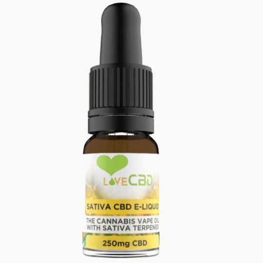 Love CBD - LOVE CBD E-LIQUID: SATIVA – 250MG CBD - 1