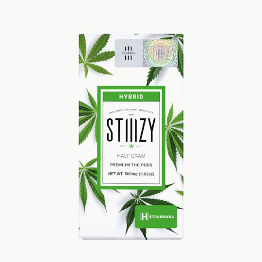 STIIIZY - Vape Cartridge - STRAWNANA .5G Original THC Pod - STIIIZY - 1