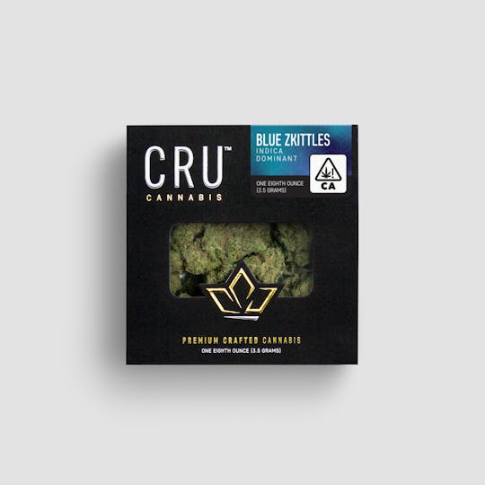 CRU Cannabis - Blue Zkittles (3.5 Grams) - 1