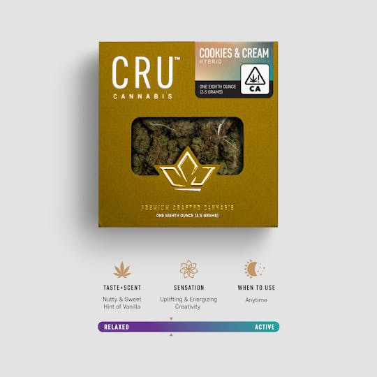 CRU Cannabis - Cookies & Cream (3.5 Grams) - 1