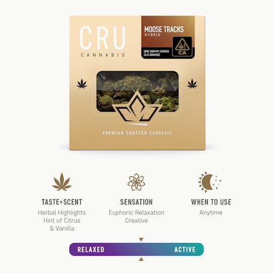 CRU Cannabis - Moose Tracks (3.5 Grams) - 1