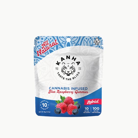 KANHA - KANHA | Blue Raspberry | Hybrid | 100mg THC | 10-pack - 1