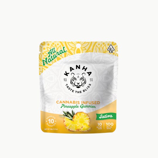 KANHA - KANHA | Pineapple | Sativa | 100mg THC | 10-pack - 1
