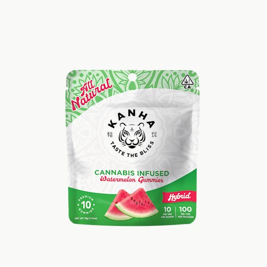 KANHA - KANHA | Watermelon | Hybrid | 100mg THC | 10-pack - 1