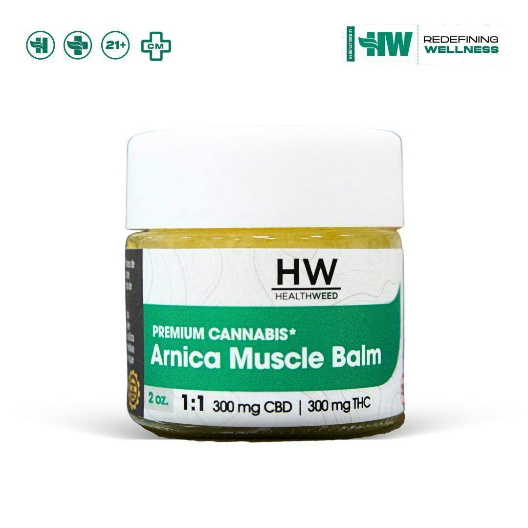 Health Weed - Arnica Muscle Balm THC:CBD 2oz - 1