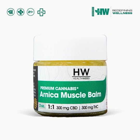Health Weed - Arnica Muscle Balm THC:CBD 2oz - 1