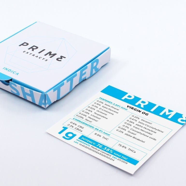 Prime Extracts - Prime Virgin OG Shatter - 1